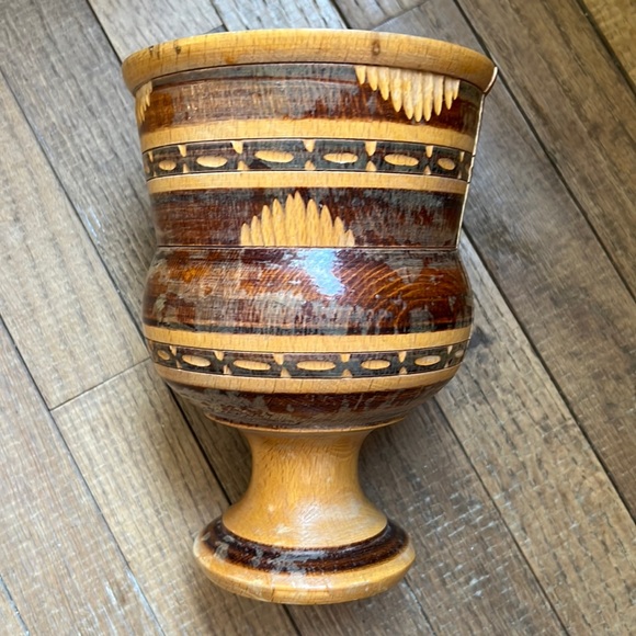 Wooden chalice large goblet vase - Picture 3 of 16